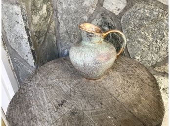 MINT Vintage Stangl Pottery Pitcher Granada Gold