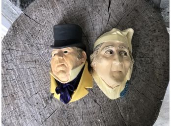 2 Bossons Scrooge 1981 And Mr. Micawber 1964 Very Early Piece