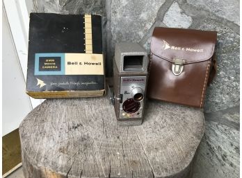 Vintage Bell & Howell 8MM Movie Camera W/case