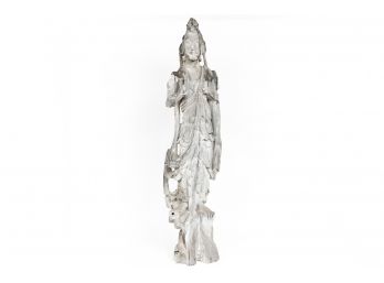 Concrete Cast Ming Style Bodhisattva Statue