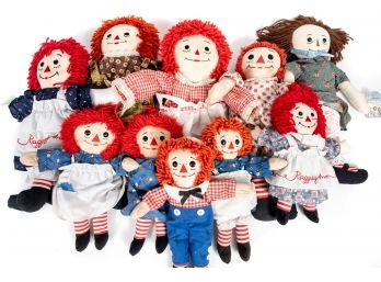 Collection Of Raggedy Ann Dolls