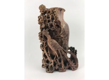 Intricately Carved Stone Vase