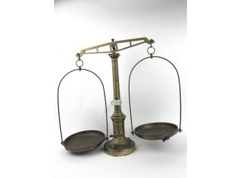 Antique Brass Counter Balance Scales