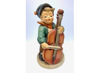 Vintage Hummel Boy And Cello Figurine #186 'Sweet Music' Signed MJ Hummel  On Top Of Base W. Germany