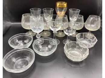 Over 15 Assorted Glasses & Small Bowls By Duralex & More