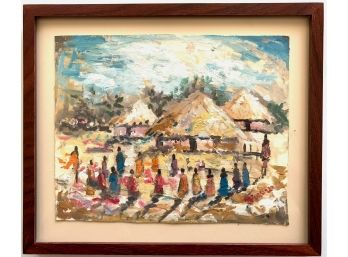 John Mubiru,  Signed Original Oil Painting, African