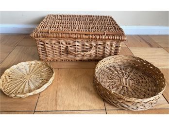 Three Vintage Baskets