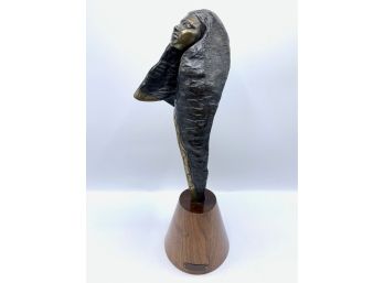 Felicia 'Day Dreamer' Signed And Numbered 7/9 Cast Bronze Sculpture By Nationally Acclaimed Southwest Sculptor