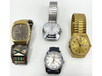 4 Watches: Seiko, Sears, Citizen Quartz & Timex