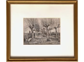 Vincent Van Gogh, 'Pollard Branches', Framed Print
