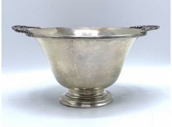 Dunham Vintage Sterling Silver Footed Bowl With Ornate Handles Marked 'Sterling #063 Dunham'