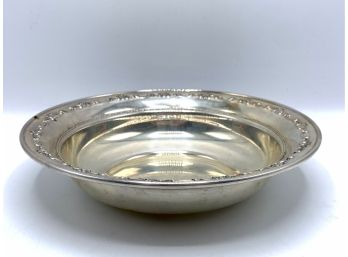 Gorham Vintage Sterling Silver Stasbourg Bowl #1126 With Lovely Embossed Detail On Rim
