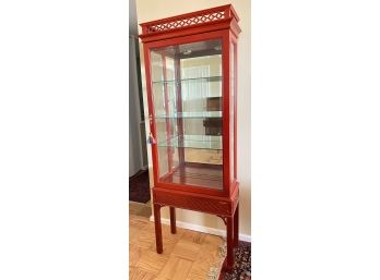 Chippendale Style Curio Display Cabinet By Century With Original Receipt