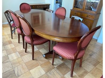 Drexel Heritage Oval Dining Table With Two Leaves & Pads, Originally Purchased For $2,150 In 2006