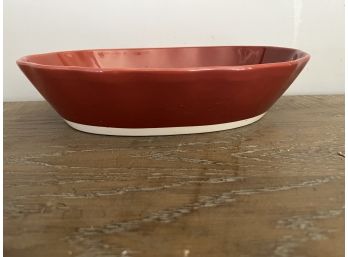 Red Ceramic Dish