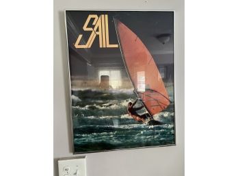 Vintage Frames Wind Sailing Picture