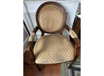 Pair Of Traditional Solid Wood Arm Chairs