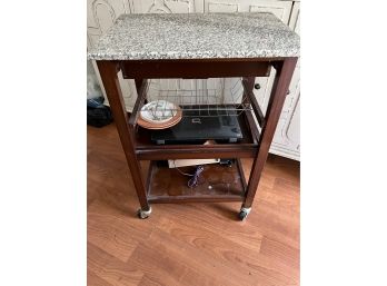Kitchen/bar Cart With Granite Top