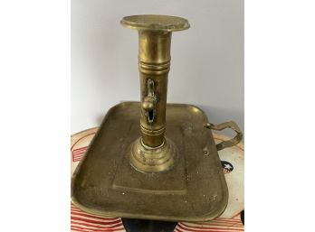 Antique Brass Candle Holder