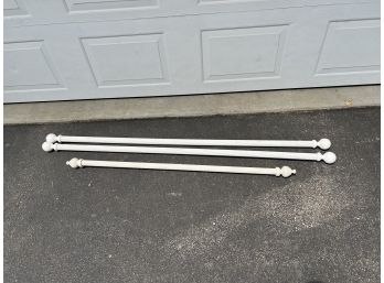 Lot Of 3 Curtain Rods