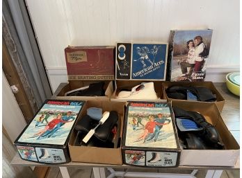 5 Pairs Of Vintage Ice Skates