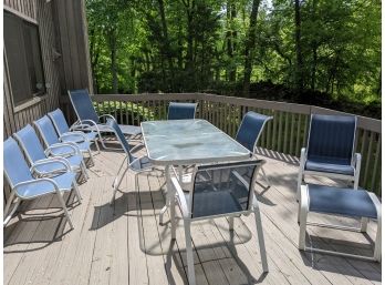 Grouping Of 12 Pieces Of Patio Furniture