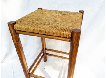 Great Looking Counter Stool With A Rush Seat