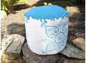 Upholstered Poof Ottoman