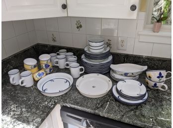 Large Collection 50 Pieces Of Dansk Stoneware