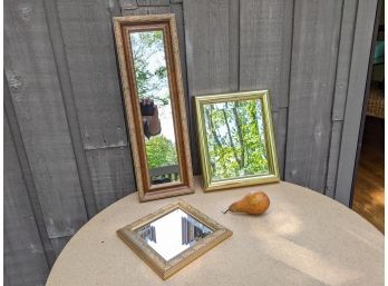 Grouping Of 3 Framed Mirrors