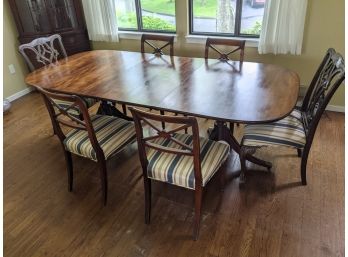 Mahogany Chippendale Dining Table And 6 Chairs