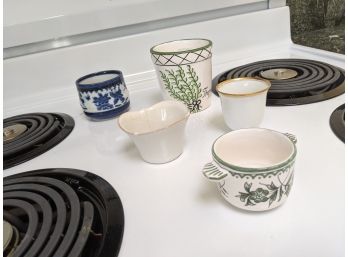 Grouping Of 5 Small Stoneware Pieces
