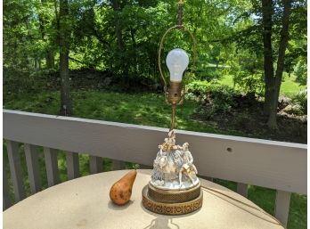 Vintage Figural Porcelain Table Lamp #4
