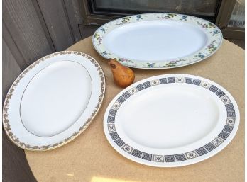Collection Of 3 Serving Plates Wedgwood And Noritake