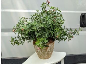 Faux Flower Potted Plant