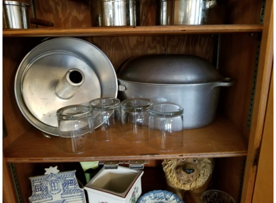 Vintage Aluminum Dutch Oven And More