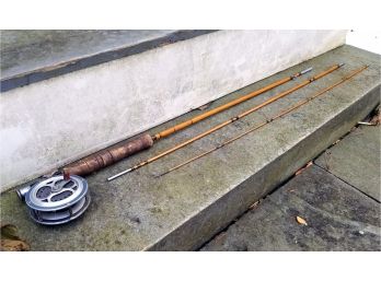 Vintage South Bend Bamboo Rod And Reel