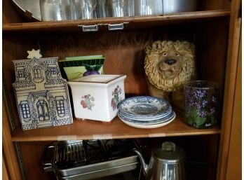 Assorted Plates And Decor