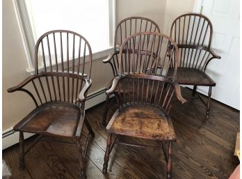 Antique Maple Spindle Back Chairs