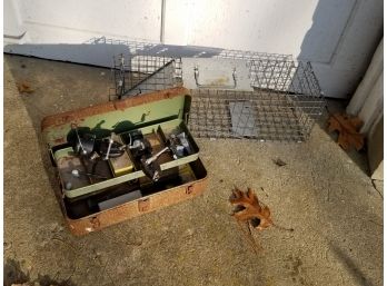 Havahart Squirrel Trap And Fishing Tackle Box
