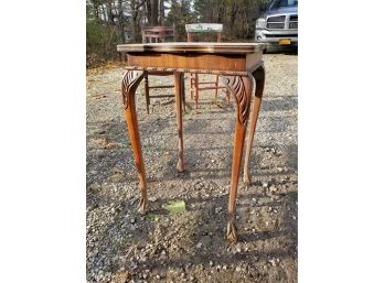 Hardwood Antique Side Table #2