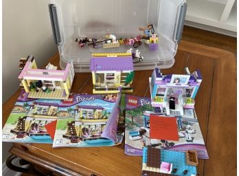 3 Lego Friends Sets With Manuals