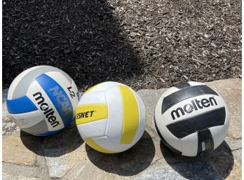 Three Volleyballs