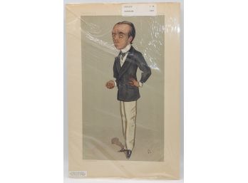 Early Print From Vanity Fair Magazine 1897 'Max'