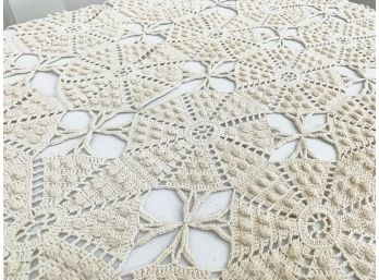 Vintage Hand Crochet Bed Cover / Table Cloth