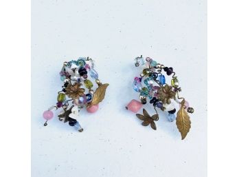 Artist Crafted Beaded Statement Earrings