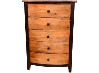 Five Drawer Distressed Wood Dresser