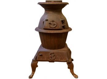 Vintage Sears Roebuck & Co. Cast Iron Pot Belly Stove