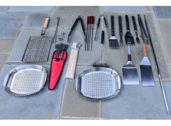 Nice Collection Of Barbecue Tools And Accessories**