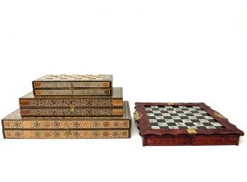 Beautiful Collection Of Chess And Backgammon Board Games